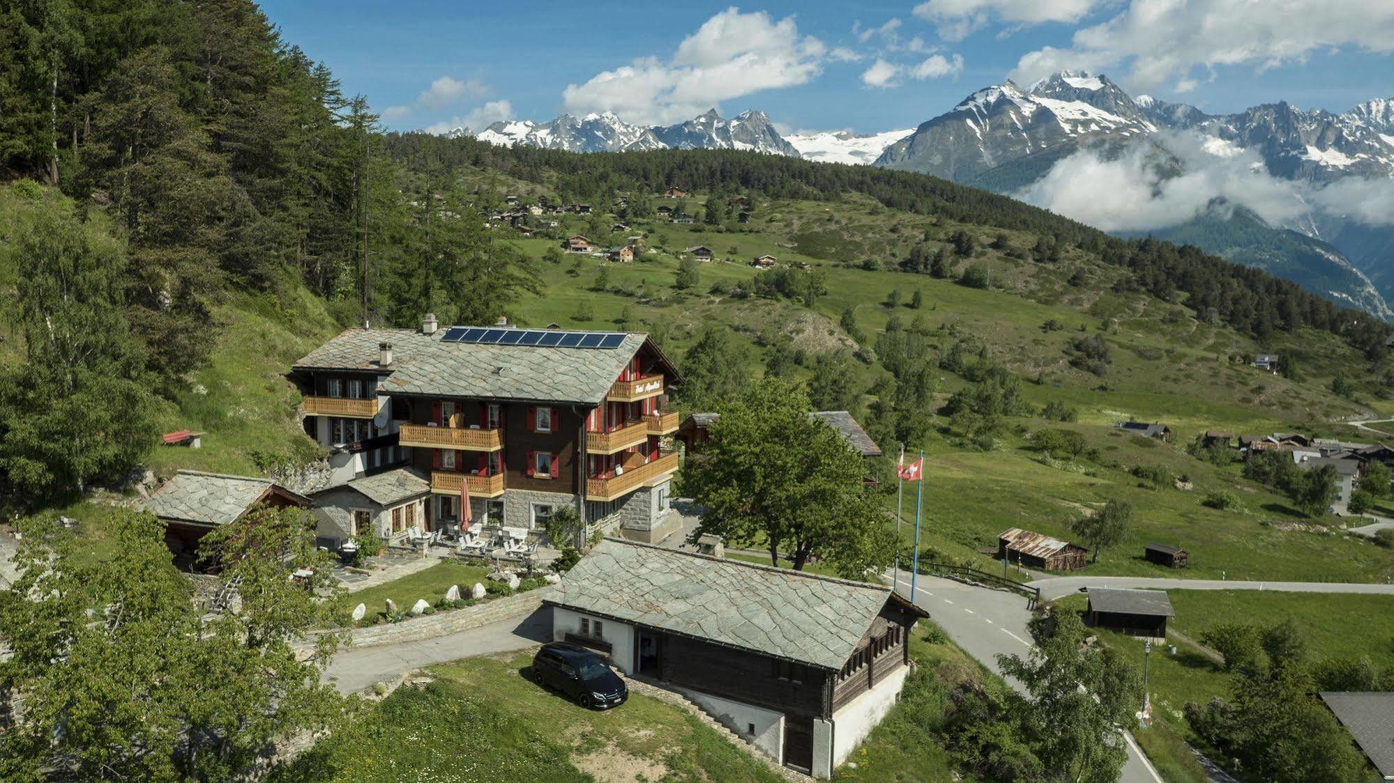 Hotel Alpenblick Zeneggen Exterior foto